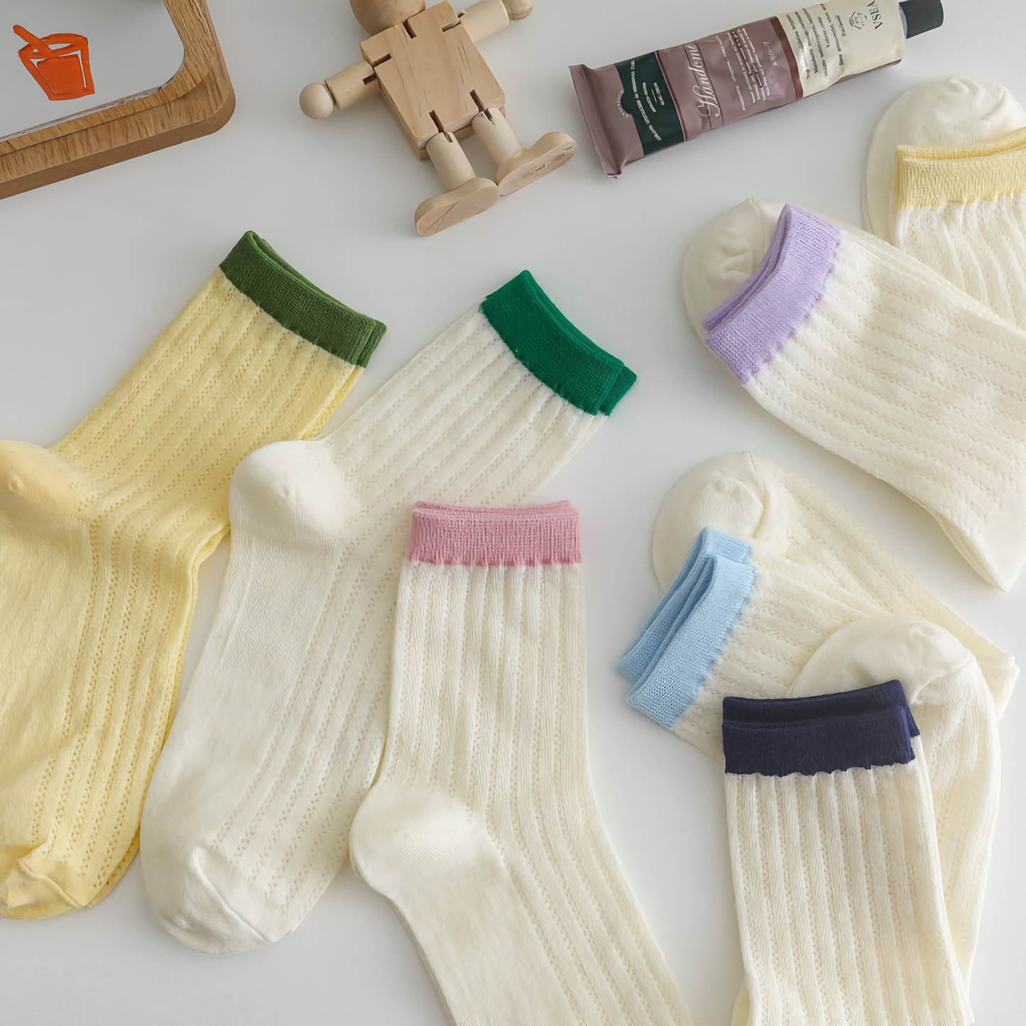 2-Pack Women's Trendy Breathable Cotton Socks: Ultimate Comfort Meets Style