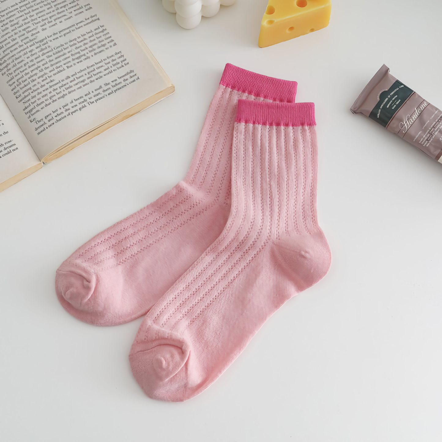 2-Pack Women's Trendy Breathable Cotton Socks: Ultimate Comfort Meets Style