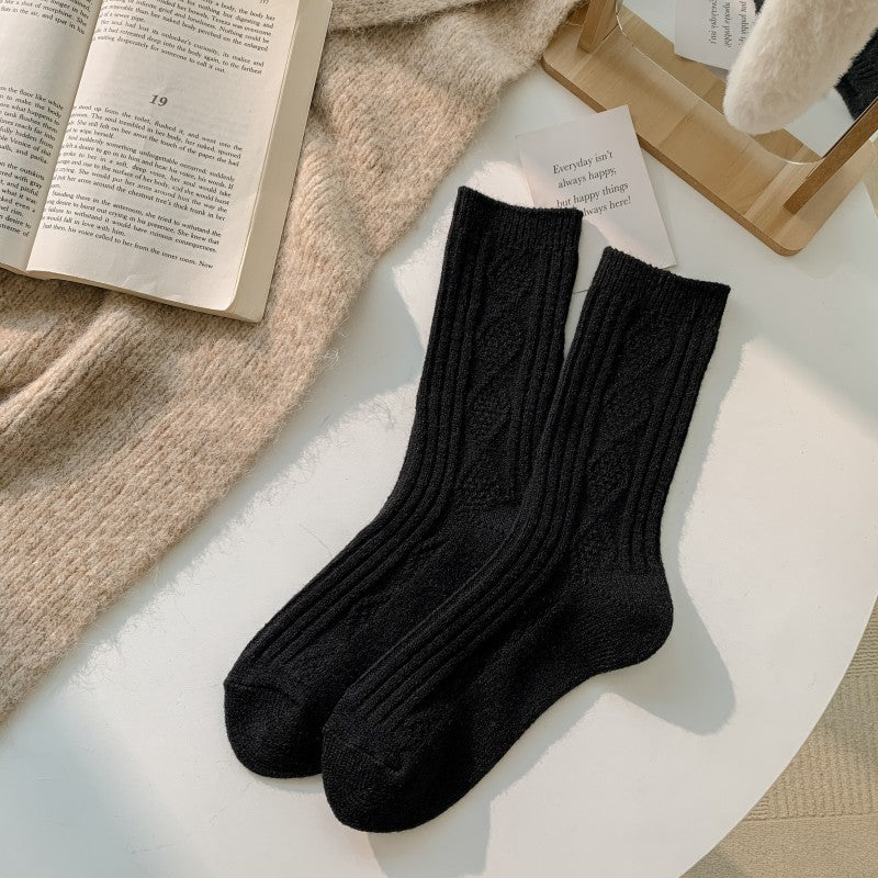 2-Pack Women’s Cashmere Crew Socks – Warm & Luxurious