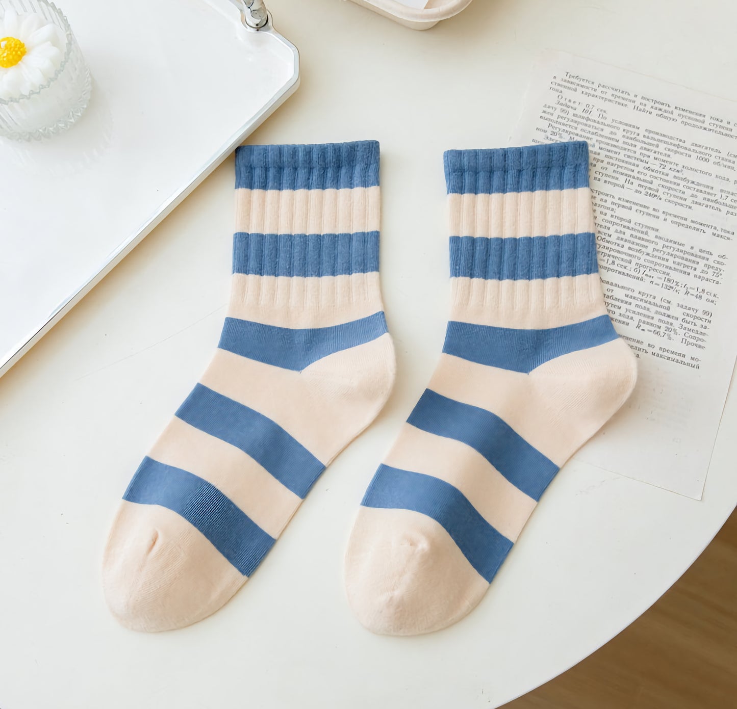Versatile Stripe Socks - Casual Women's Daily Wear