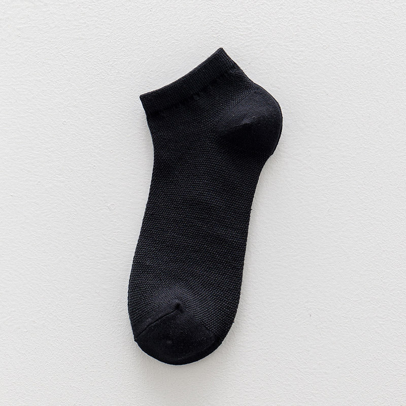 2-Pack Gentleman’s Breeze: Premium Breathable Cotton No-Show Socks for Men