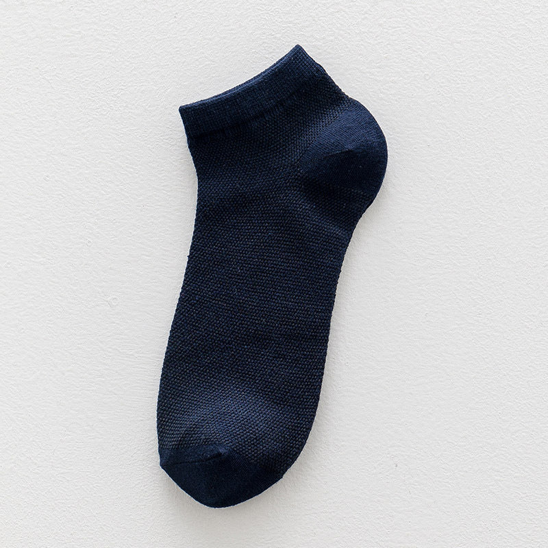2-Pack Gentleman’s Breeze: Premium Breathable Cotton No-Show Socks for Men