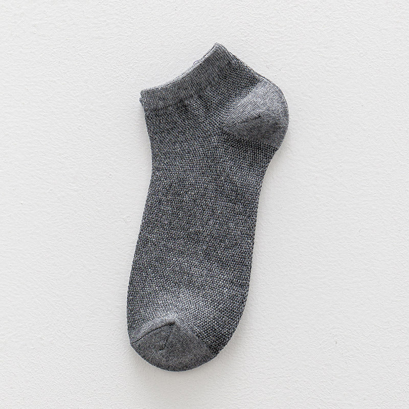 2-Pack Gentleman’s Breeze: Premium Breathable Cotton No-Show Socks for Men