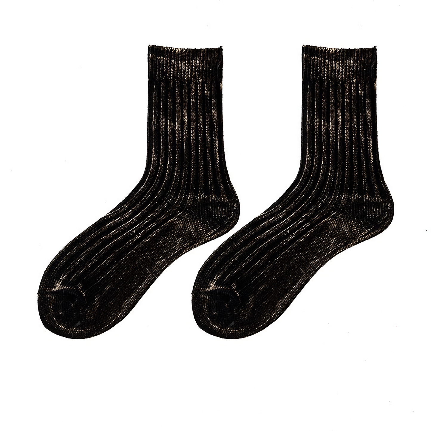 2-Pack Vintage Style Gradient Cotton Socks for Men - Trendy Fashion Socks