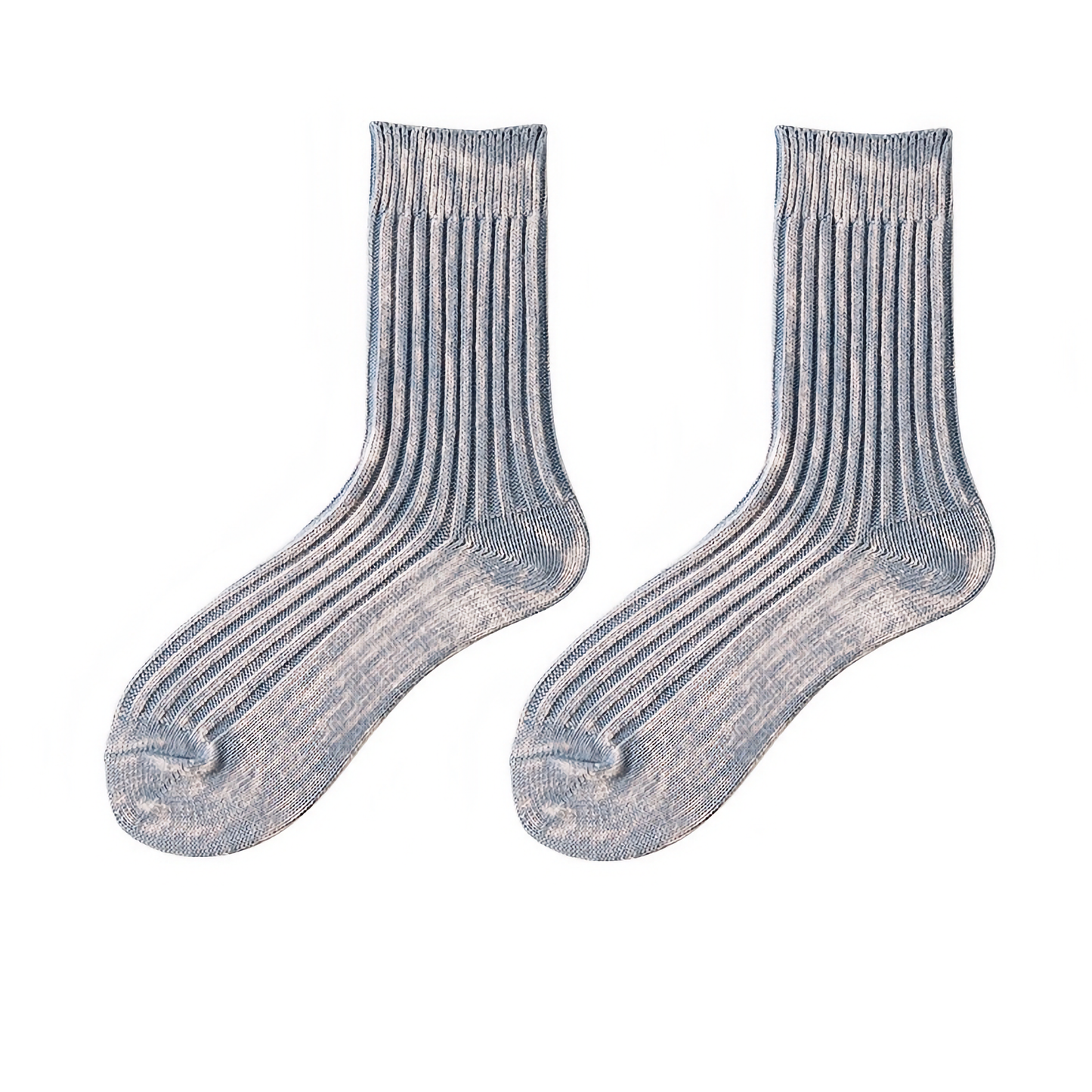 2-Pack Vintage Style Gradient Cotton Socks for Men - Trendy Fashion Socks