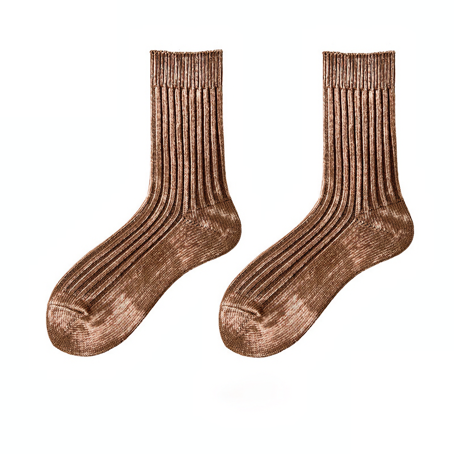 2-Pack Vintage Style Gradient Cotton Socks for Men - Trendy Fashion Socks