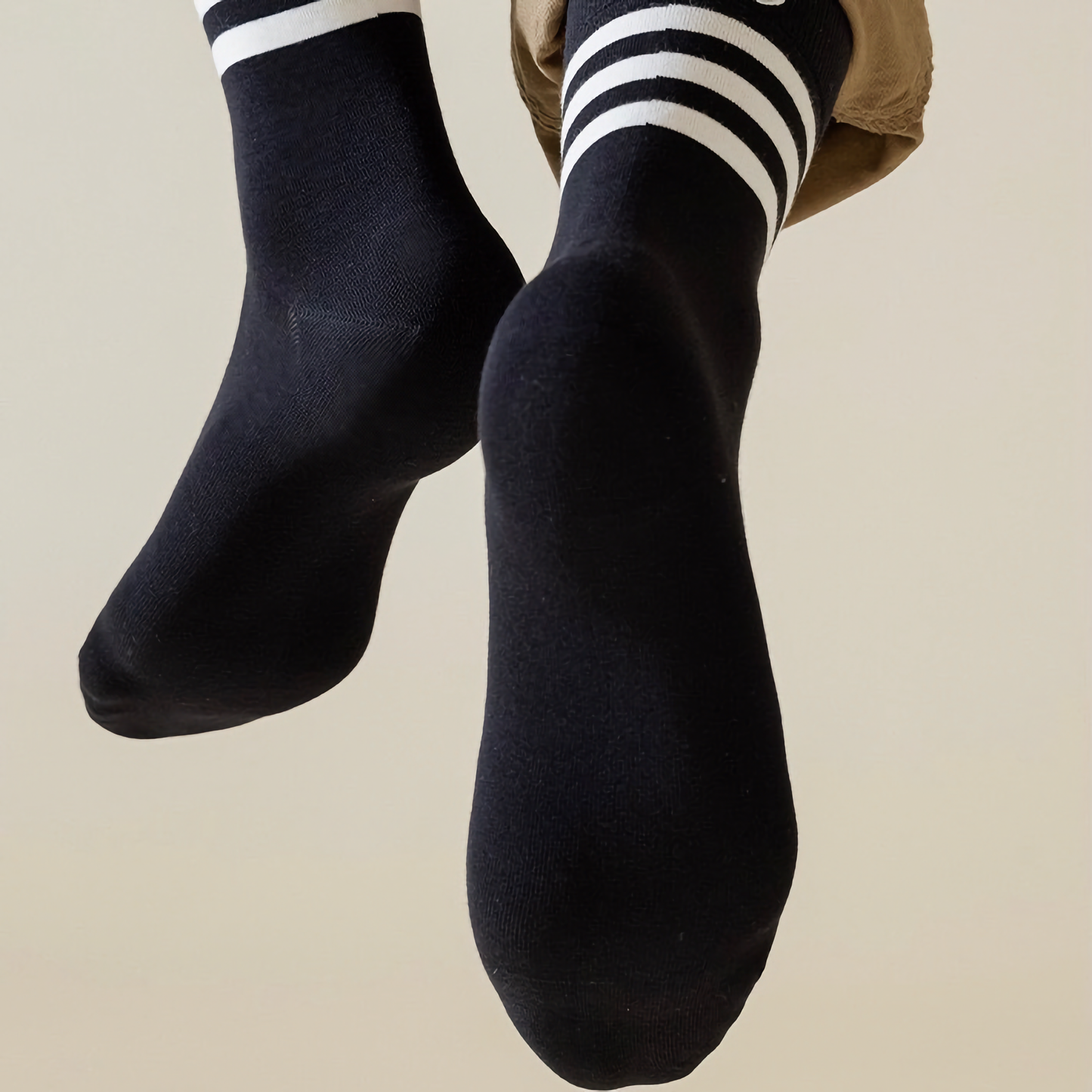 2-Pack Men's Cotton Sports Socks - Casual & Versatile for Everyday Use