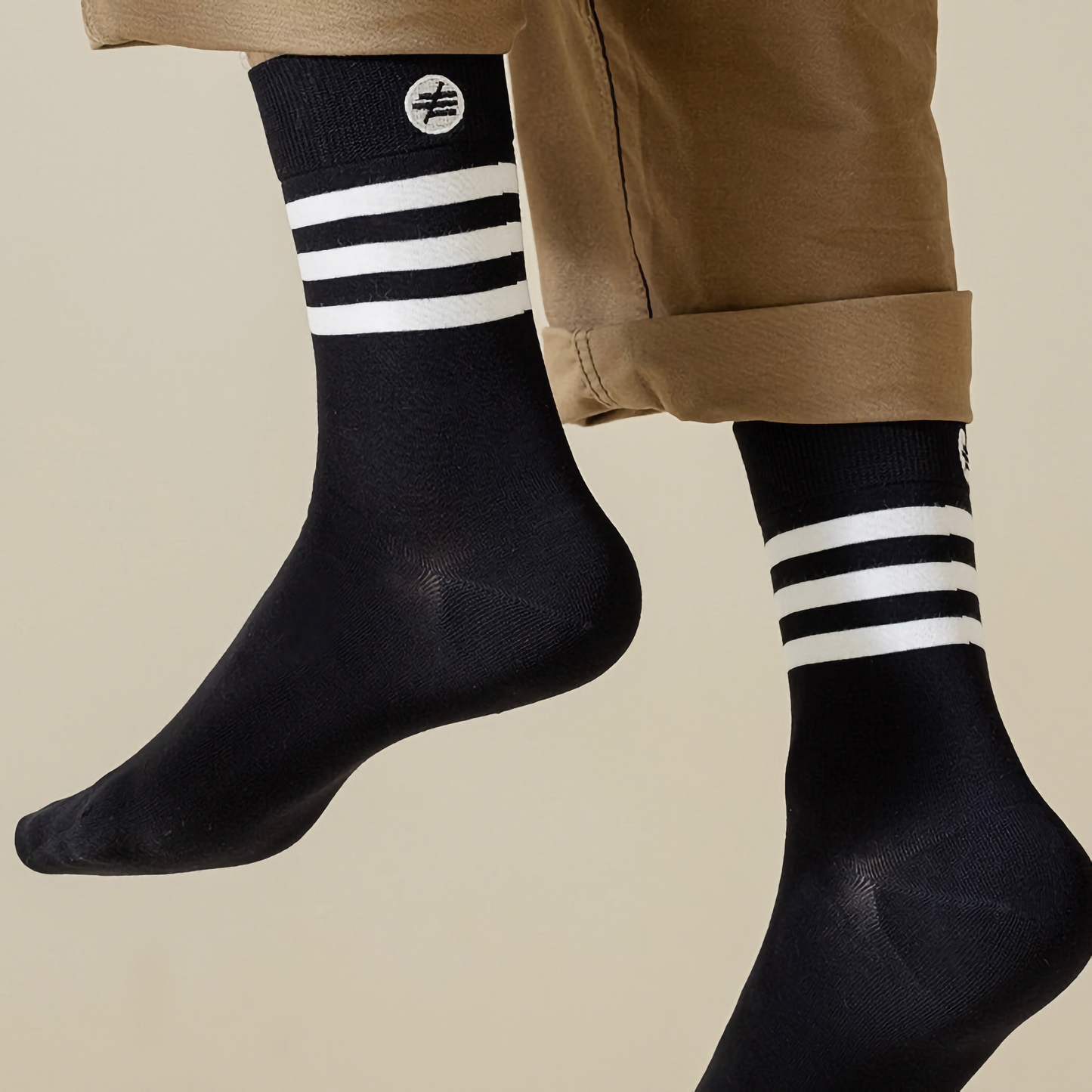 2-Pack Men's Cotton Sports Socks - Casual & Versatile for Everyday Use