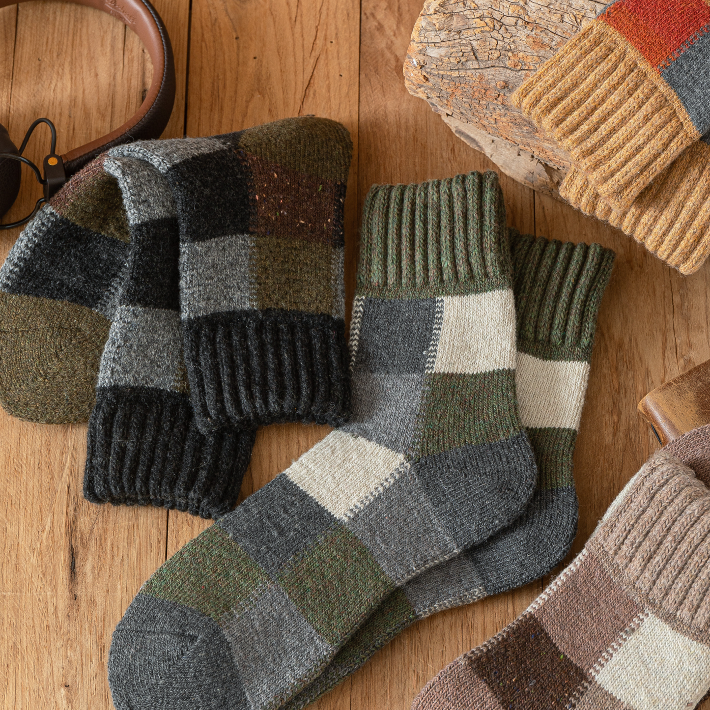 Men's Autumn/Winter Multicolored Thick Wool Warmth Socks