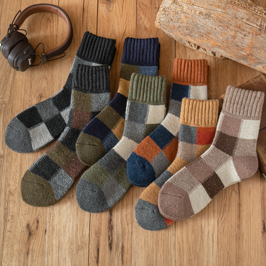 Men's Autumn/Winter Multicolored Thick Wool Warmth Socks