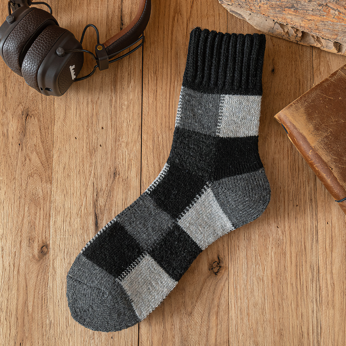 Men's Autumn/Winter Multicolored Thick Wool Warmth Socks