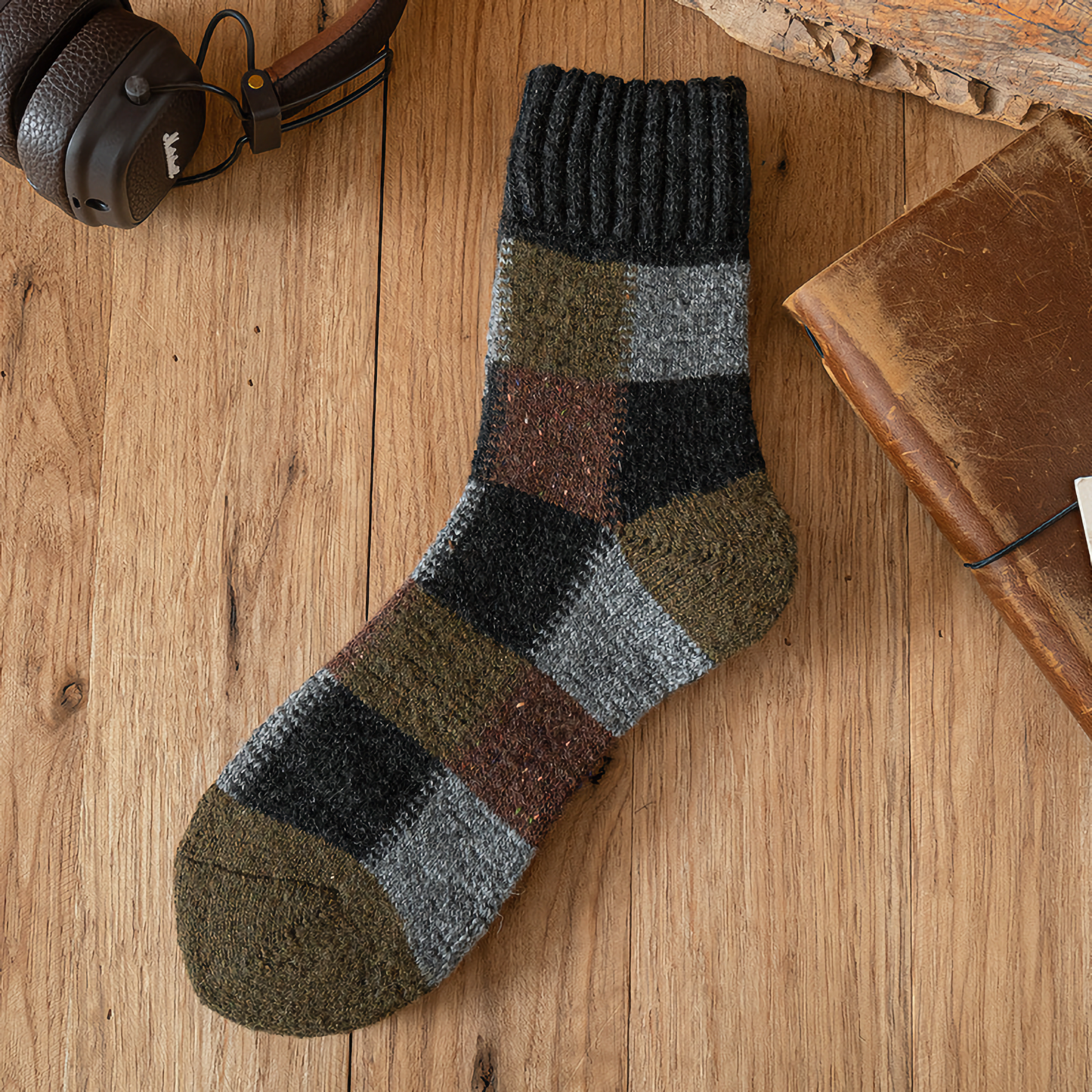 Men's Autumn/Winter Multicolored Thick Wool Warmth Socks