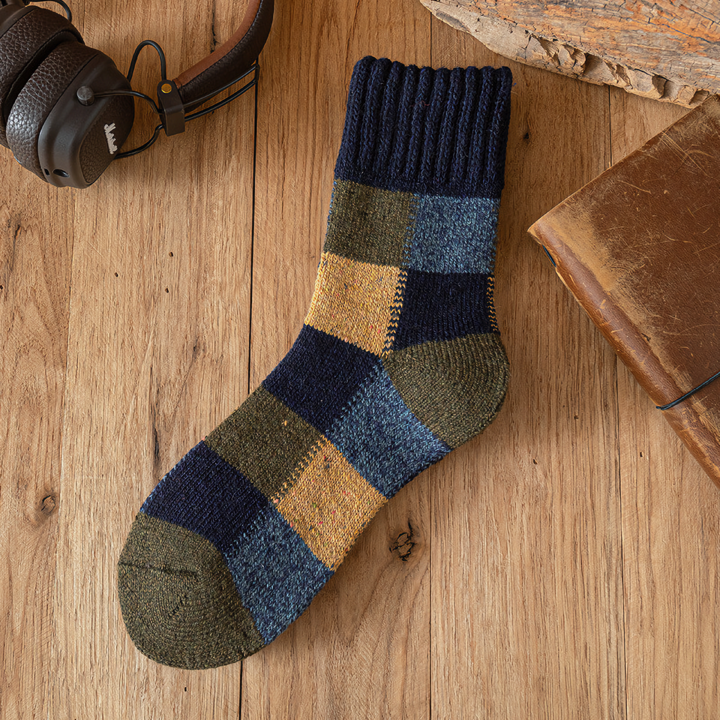 Men's Autumn/Winter Multicolored Thick Wool Warmth Socks