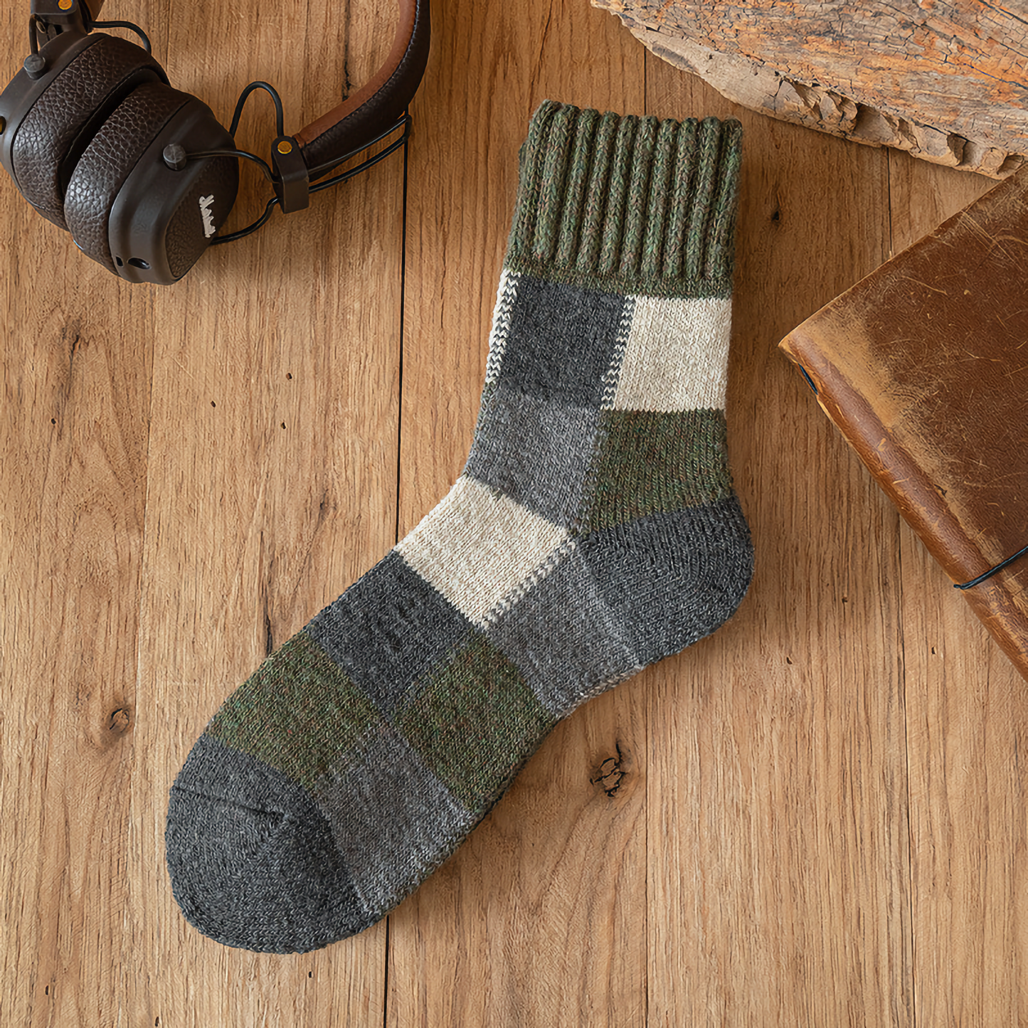 Men's Autumn/Winter Multicolored Thick Wool Warmth Socks