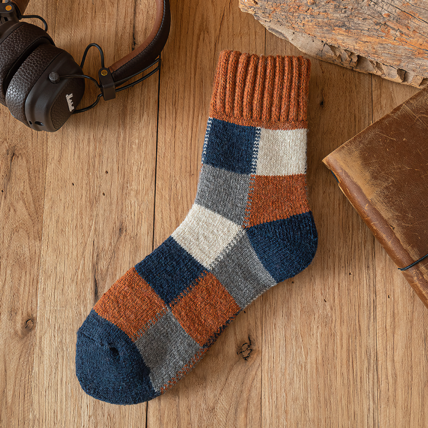 Men's Autumn/Winter Multicolored Thick Wool Warmth Socks