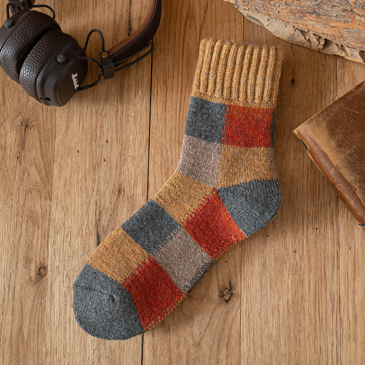 Men's Autumn/Winter Multicolored Thick Wool Warmth Socks
