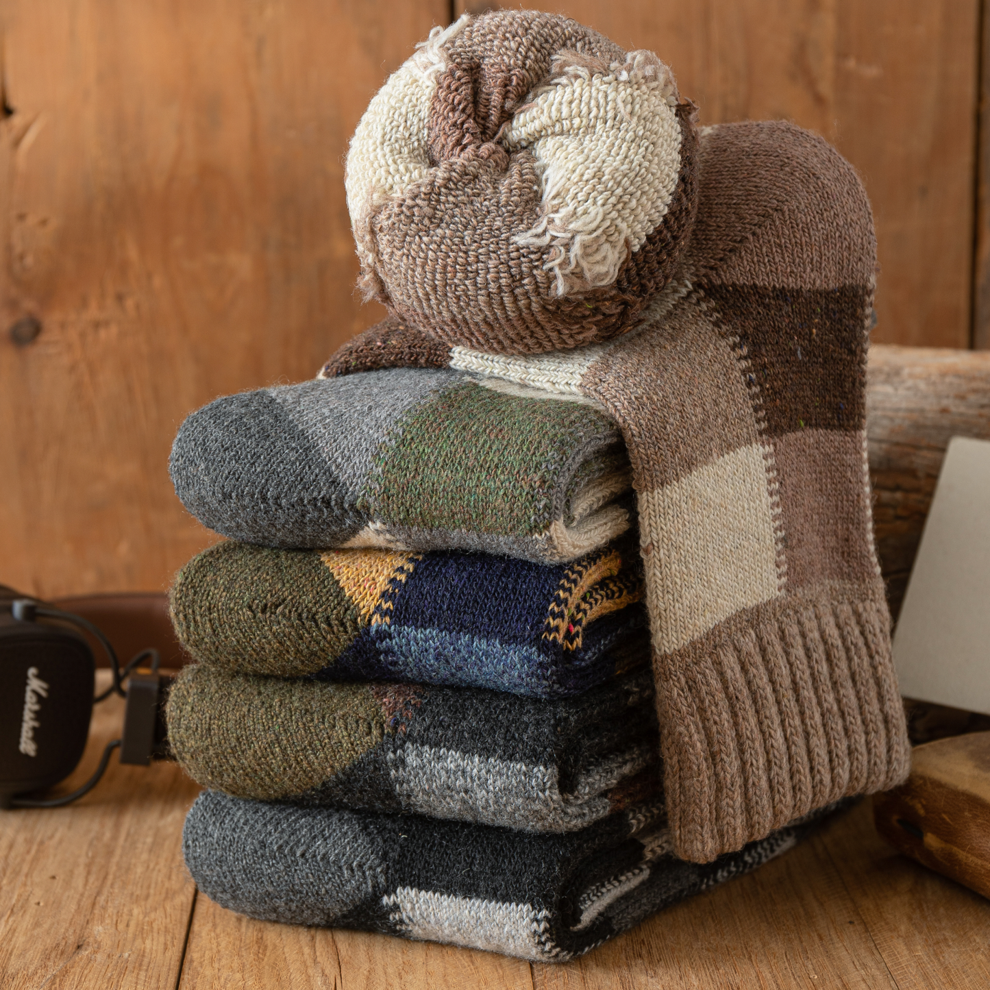 Men's Autumn/Winter Multicolored Thick Wool Warmth Socks