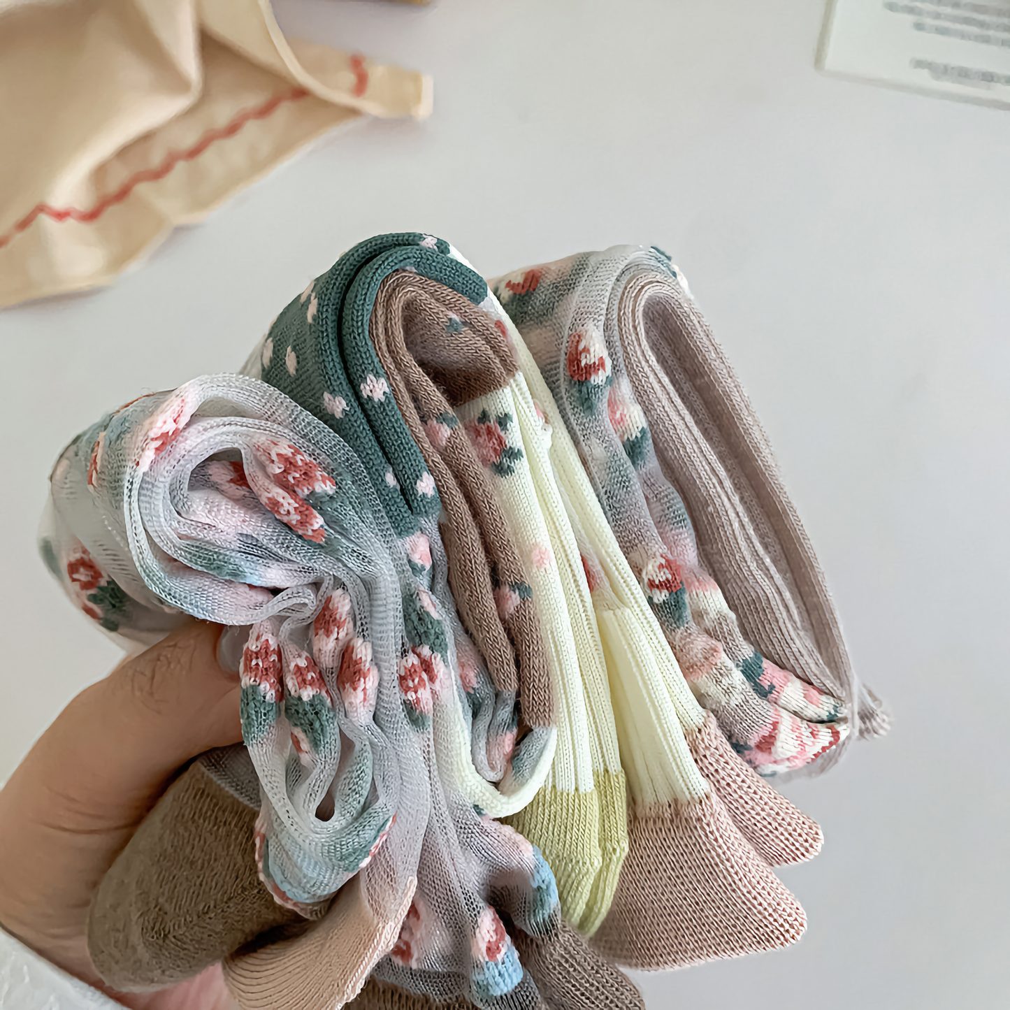 3-Pack Summer Sheer Floral Socks for Women - Ultra-Thin & Comfy