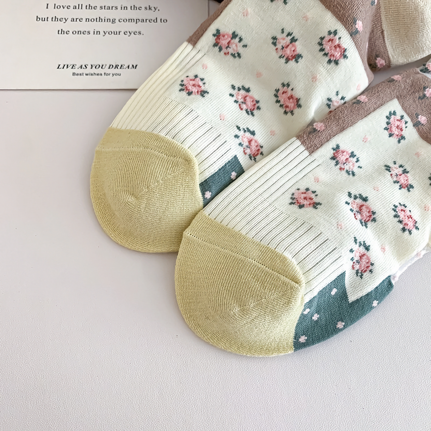 3-Pack Summer Sheer Floral Socks for Women - Ultra-Thin & Comfy