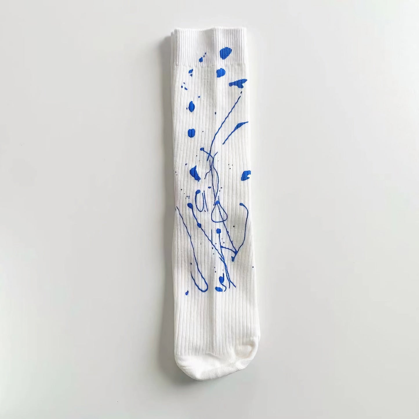 2-Pack Color Splash Cotton Socks: Unisex Tie-Dye Fashion Hosiery Extravaganza