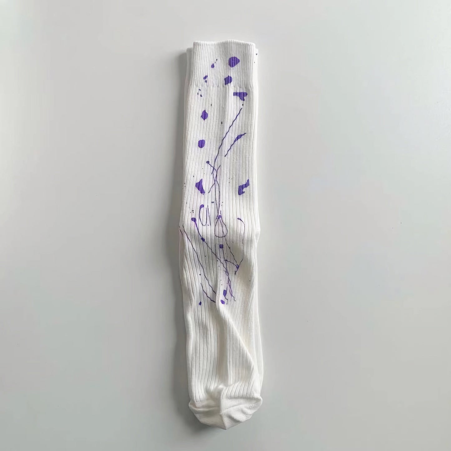 2-Pack Color Splash Cotton Socks: Unisex Tie-Dye Fashion Hosiery Extravaganza