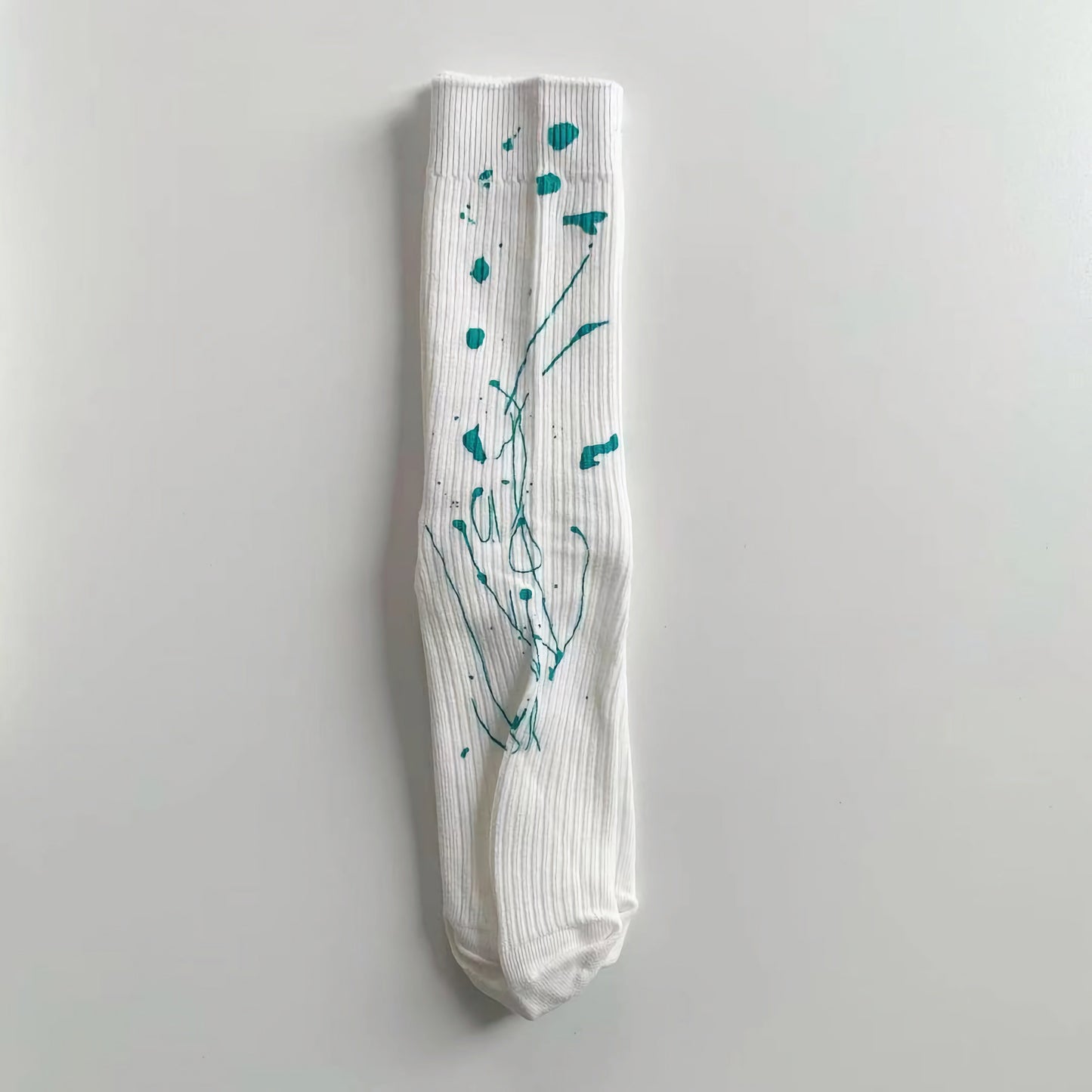 2-Pack Color Splash Cotton Socks: Unisex Tie-Dye Fashion Hosiery Extravaganza