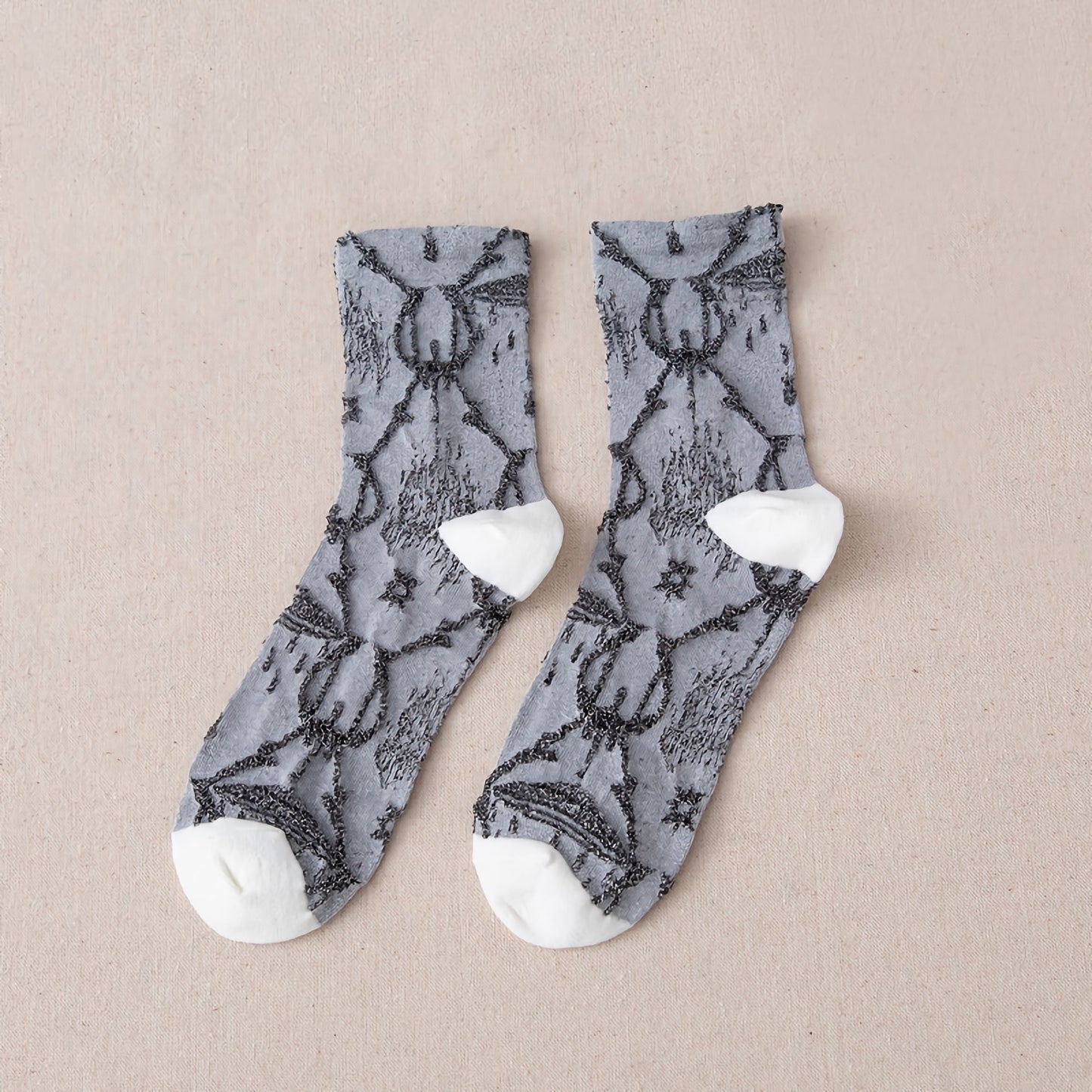 2-Pack Vintage Aesthetic Cotton Socks for Women