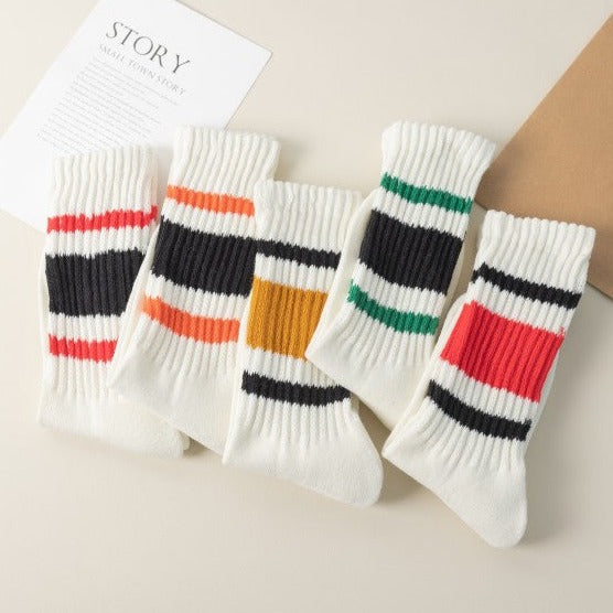 2-Pack Men’s Vintage Sport Socks – Warm Cotton Comfort