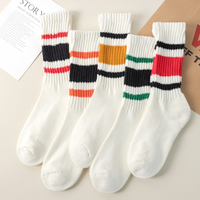 2-Pack Men’s Vintage Sport Socks – Warm Cotton Comfort