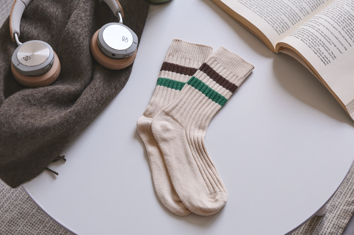 2-Pack Retro Striped Cotton Socks – Vintage Crew Style