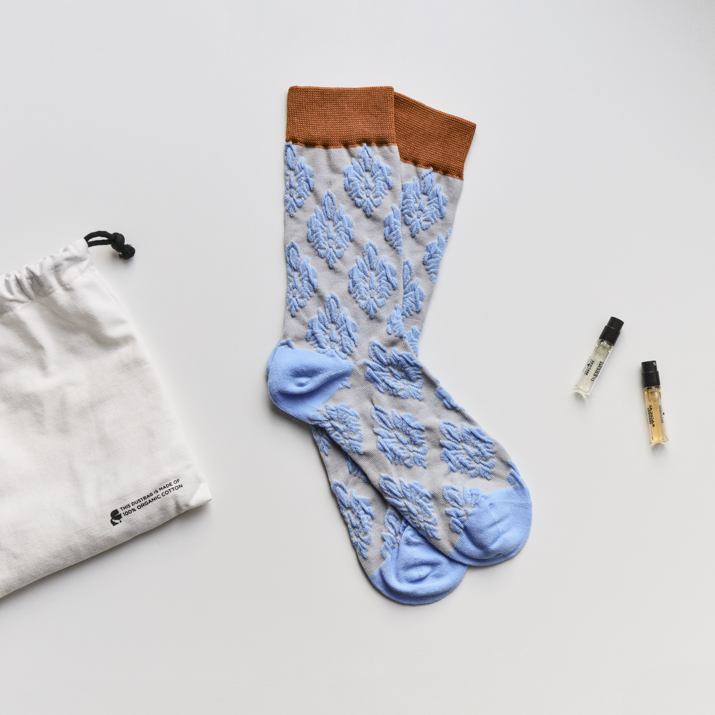 2-Pack Retro Floral Cotton Socks – Vintage Style Crew Socks Women