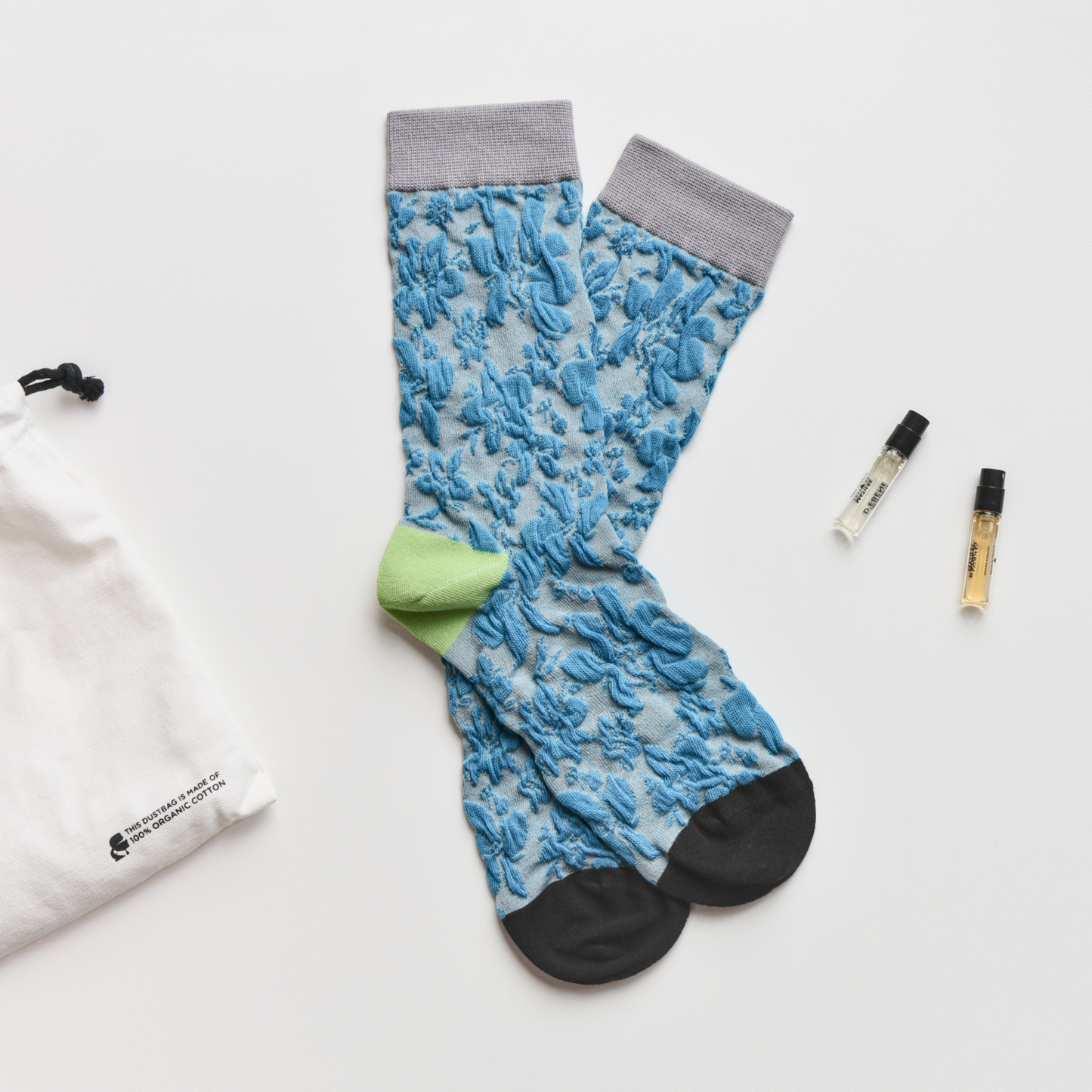 2-Pack Retro Floral Cotton Socks – Vintage Style Crew Socks Women