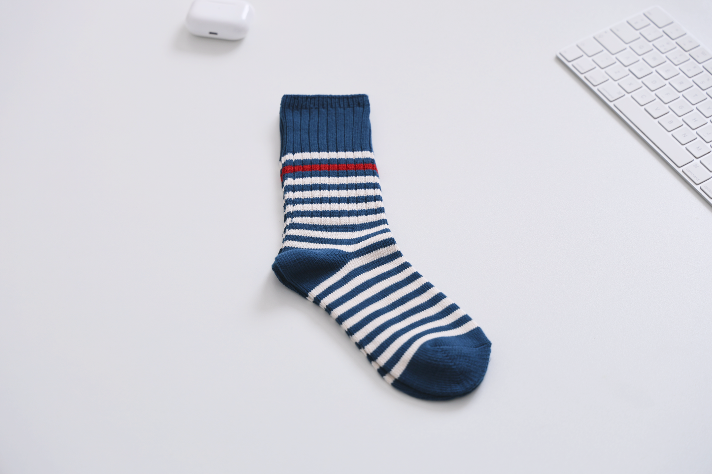 2-Pack Retro Striped Slouch Socks – Soft Cotton Crew for Women