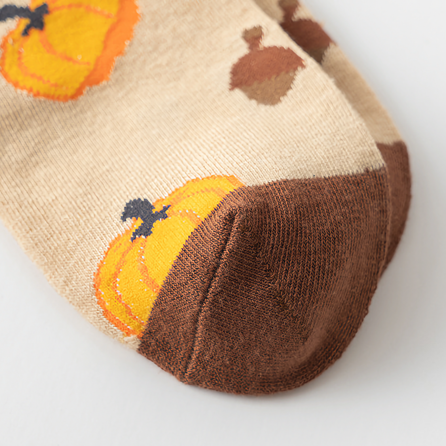 2-Pack Unisex Halloween Cotton Crew Socks - Pumpkin & Squirrel Design
