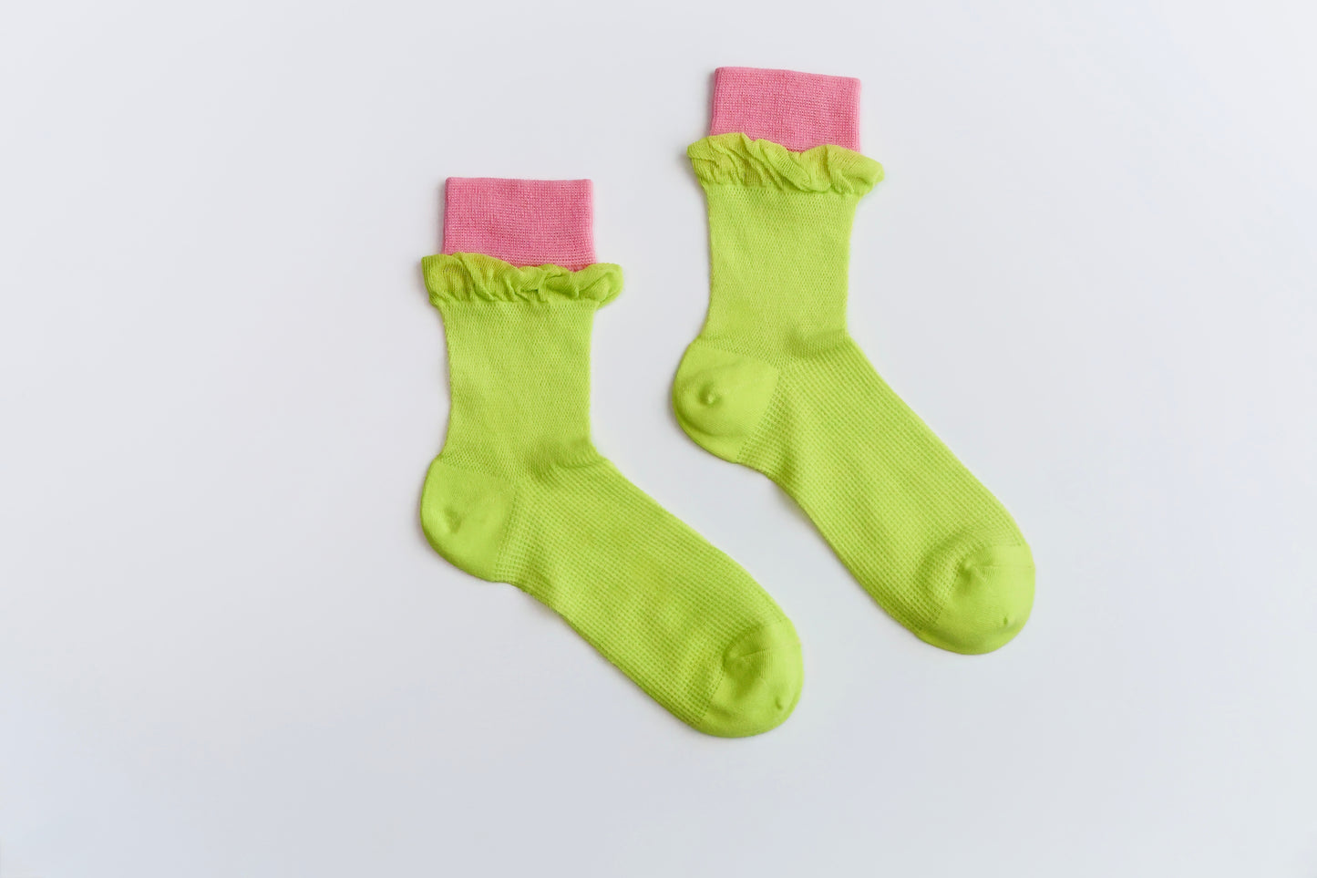 2-Pack Women’s Colorblock Cotton Crew Socks – Lightweight Summer
