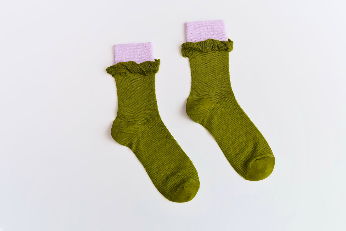 2-Pack Women’s Colorblock Cotton Crew Socks – Lightweight Summer