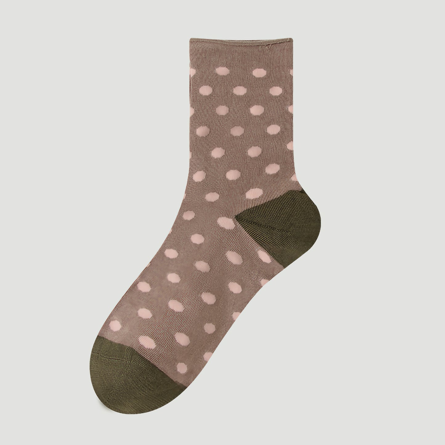 2-Pack Women's Mulberry Silk Socks - Breathable & Soft, Polka Dot