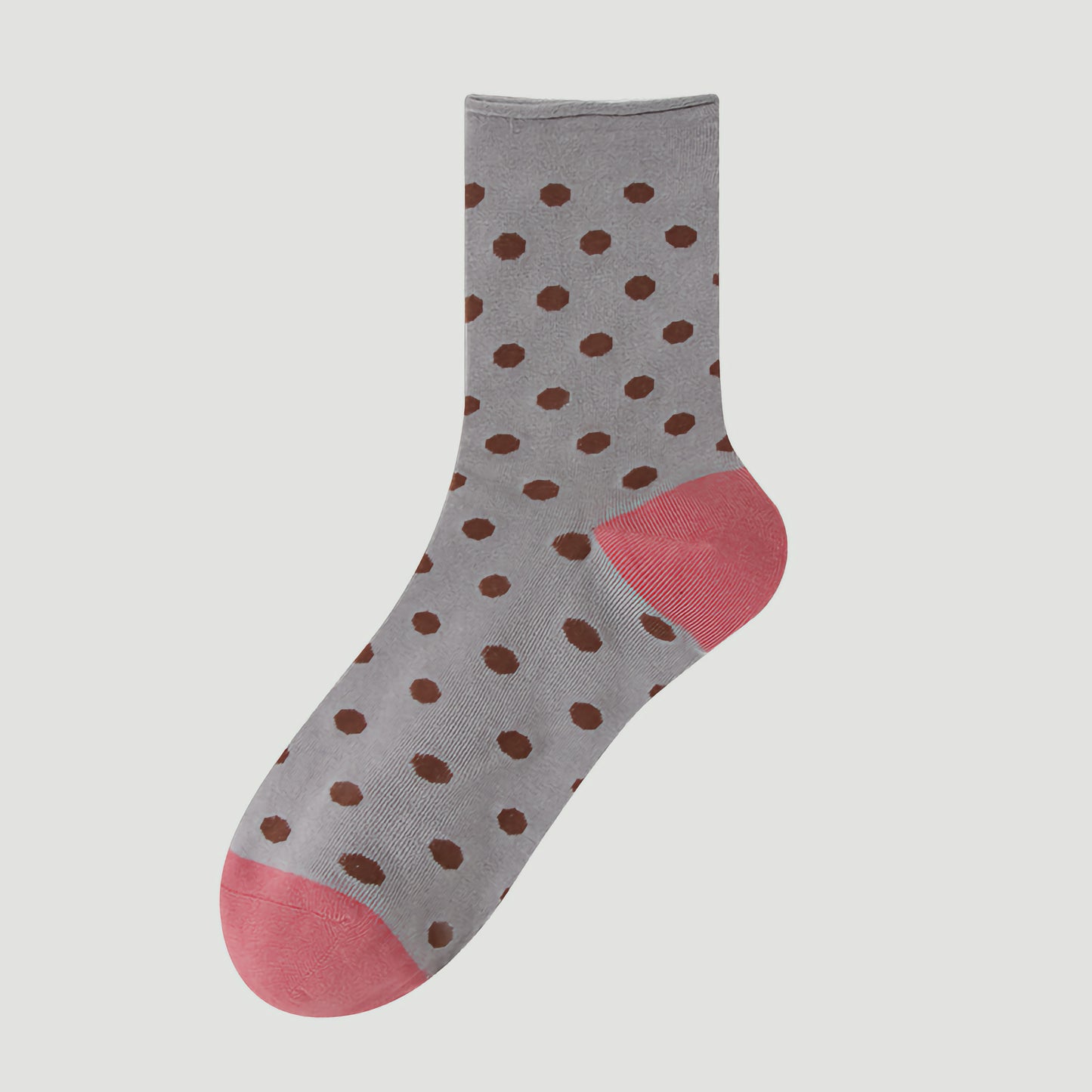 2-Pack Women's Mulberry Silk Socks - Breathable & Soft, Polka Dot