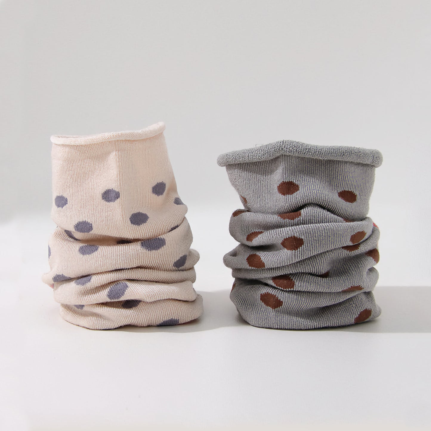 2-Pack Women's Mulberry Silk Socks - Breathable & Soft, Polka Dot