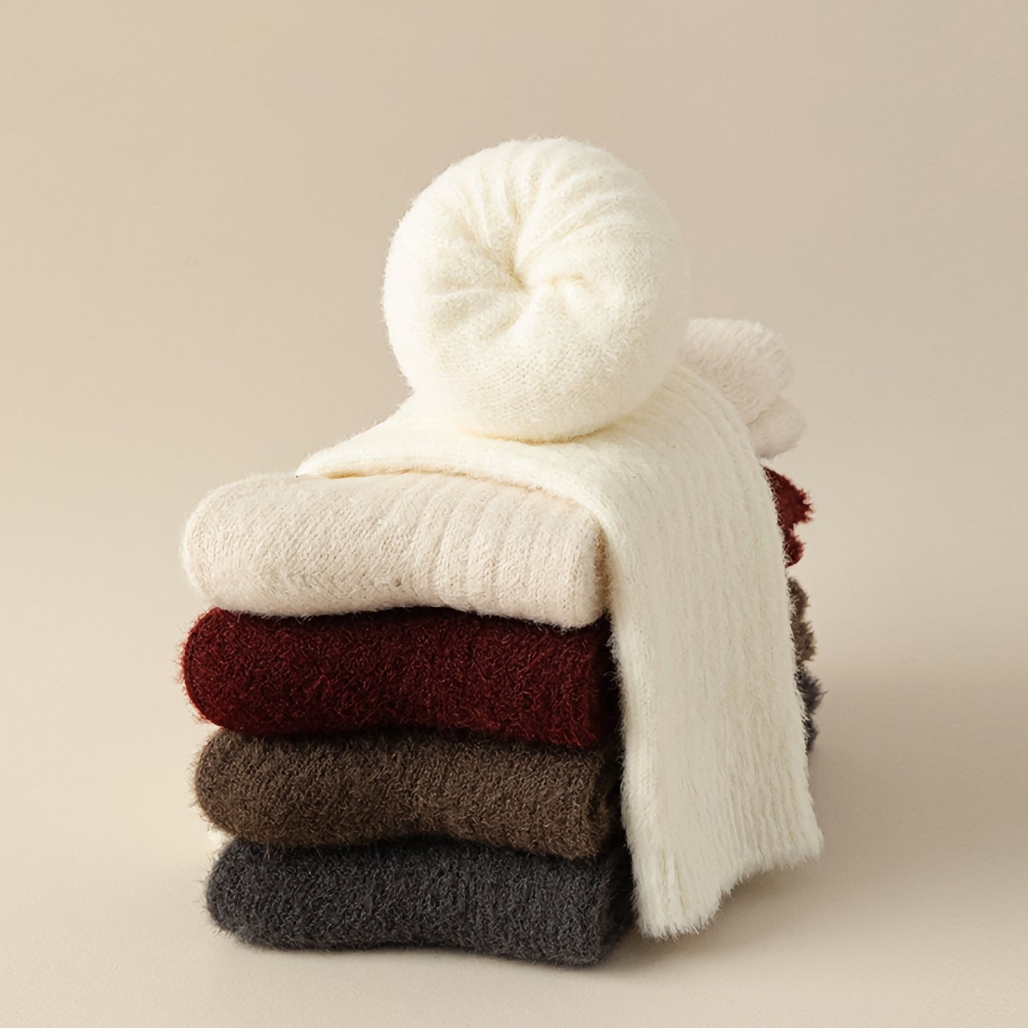 2-Pack Wool Thermal Socks - Women's Thick Winter Essentials