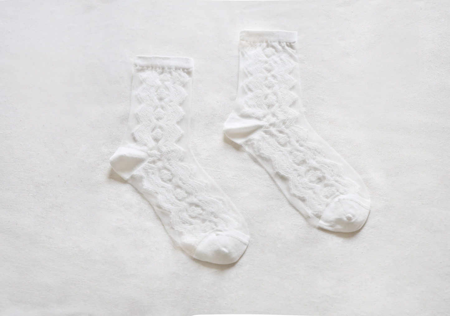 2-Pack Women's Sheer Mesh Socks - Breathable Cotton Blend for Summer