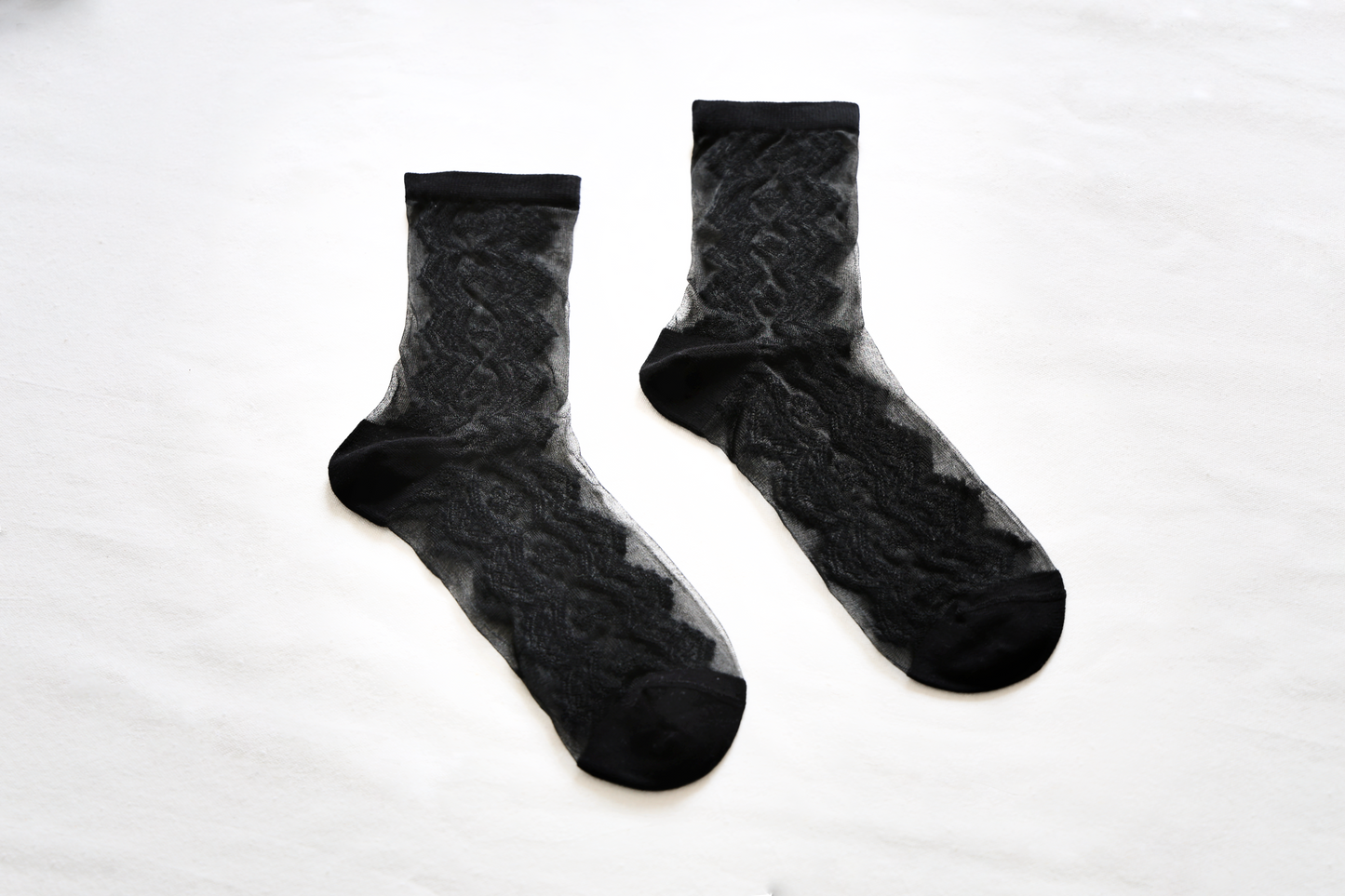 2-Pack Women's Sheer Mesh Socks - Breathable Cotton Blend for Summer