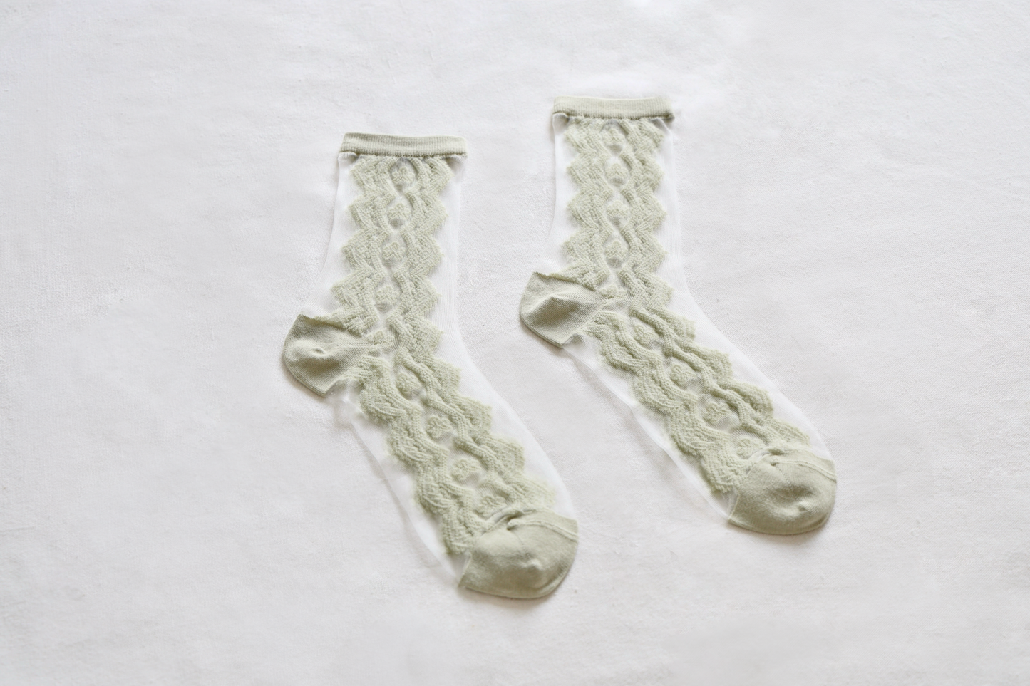 2-Pack Women's Sheer Mesh Socks - Breathable Cotton Blend for Summer