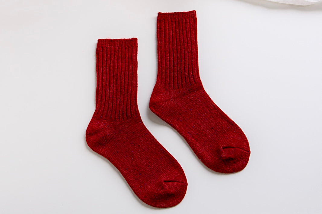 2-Pack Women’s Wool Blend Crew Socks – Winter Cozy Style