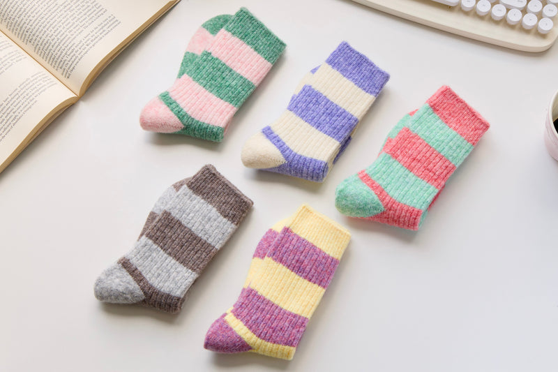 Classic Stripes, Cashmere Warmth: The Socks That Redefine Winter Basics