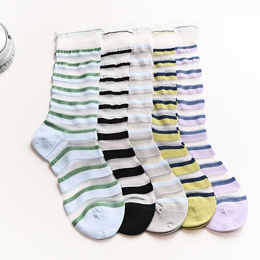 The Effortless Summer Staple: Lightweight Stripe Socks That Go With Everything
