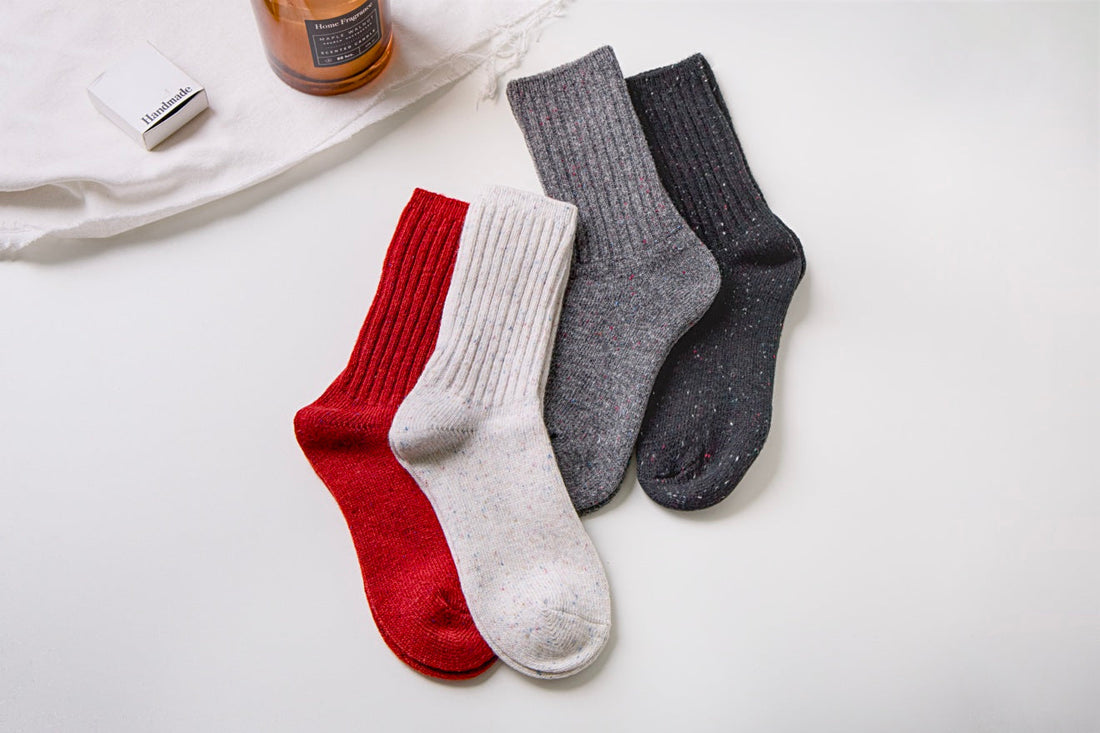 Soft Texture, Cool Tones: The Speckled Wool Socks You’ll Live In This Winter