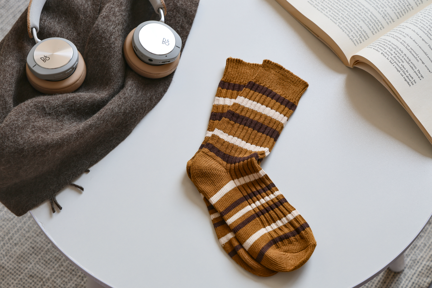 2-Pack Retro Striped Cotton Socks – Vintage Crew Style