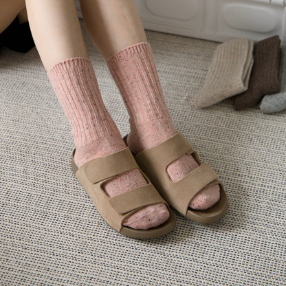 2-Pack Women’s Wool Blend Crew Socks – Warm & Cozy Winter Style
