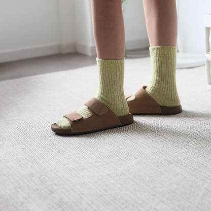 2-Pack Warm Cashmere & Wool Blend Socks – Solid Colours for Winter